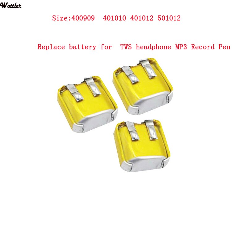 Gewijd Batterij Voor Draadloze Bluetooth Headset 3.7V,30Mah, 400909 401010 Polymeer Lithium-Ion Li-Ion Batterij Voor Speelgoed Gps, Mp3