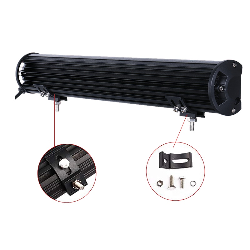 180W 240W 300W 360W Barra de luz LED de obra combo de coche luz de conducción para OffRoad camión 4WD 4x4 UAZ rampa para motocicleta 12V 24V auto