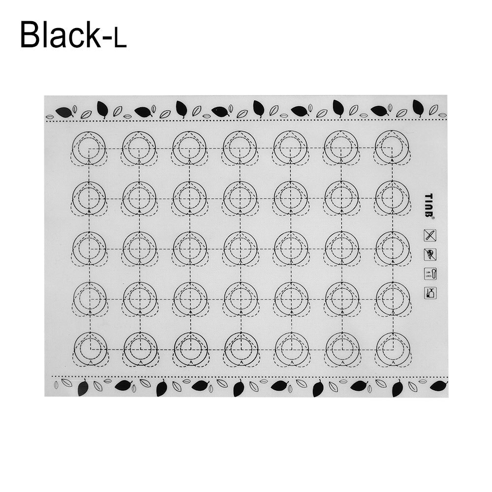 Siliconen Cake Sheet Rolling Pad Food Grade Macaron Bakken Mat Non Stick Kneden Deeg Bakvormen Oven Gebak Koken Gereedschap: B40x30cm-style1