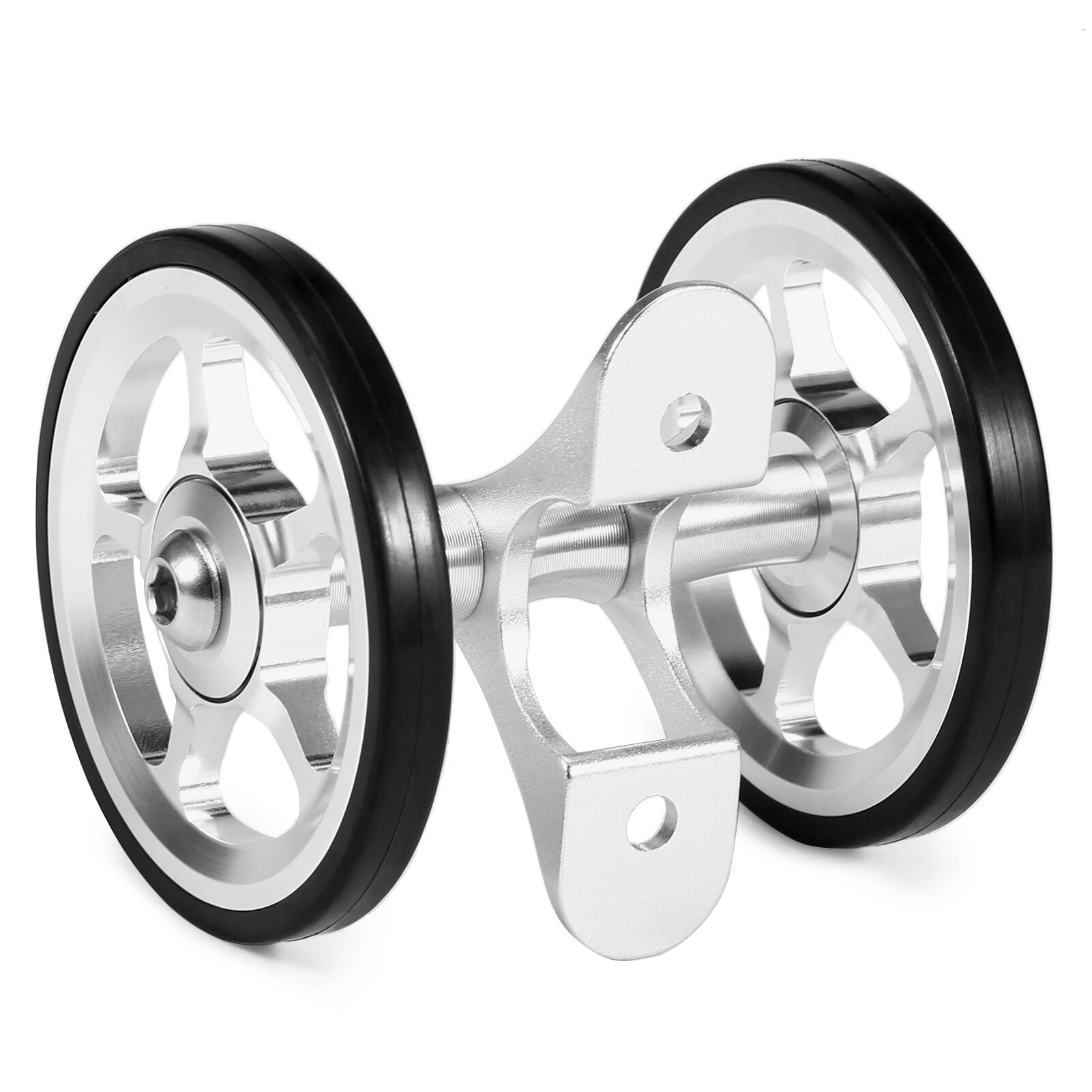 Lixada Aluminium Fiets Dubbele Roller Achterwielen Vervanging Voor Brompton Vouwfiets Achter Spatbord