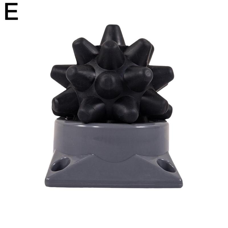 Spiky Massage Bal Roller Yoga Voet Hand Voet Massager Therapie Acupunctuurpunt Met Base Draagbare Body Ontspannen Spier Rumble: black