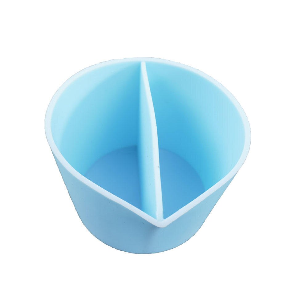 Clear Silicone Epoxy Resin Mixing Cups Distribution Measuring Cup DIY Epoxy Resin Tools For Jewelry Making Handmade Hobby Craft: 2 Holes-blue