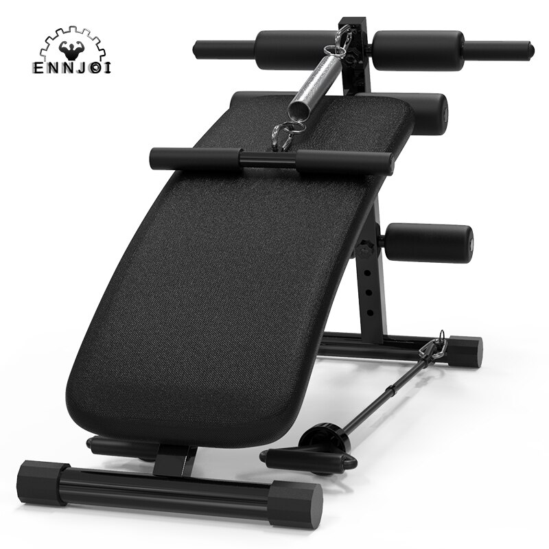Indendørs foldbar sit-up bænk maskine justerbar push-up bænke abdominal muskel træner bord gym fitness udstyr