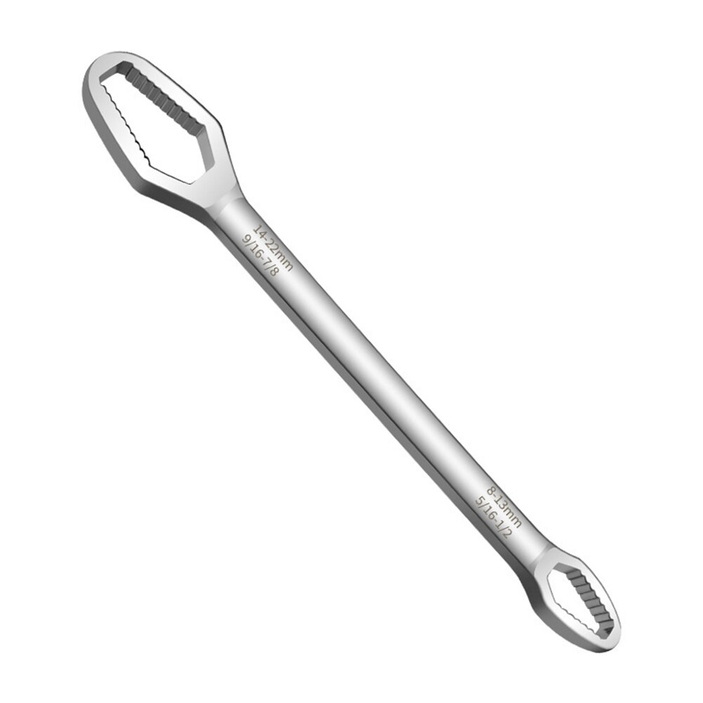 8-22mm Universal Torx Wrench Self-tightening Adjustable Glasses Wrench Board Double-head Torx Spanner Hand Tools for Factory: White