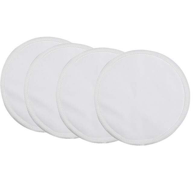 [ONNPNNQ] 4 Pcs Bamboo Breast Pad Nursing Pads For Mum Washable Waterproof Feeding Pad Bamboo Reusable Breast Pads: NP01