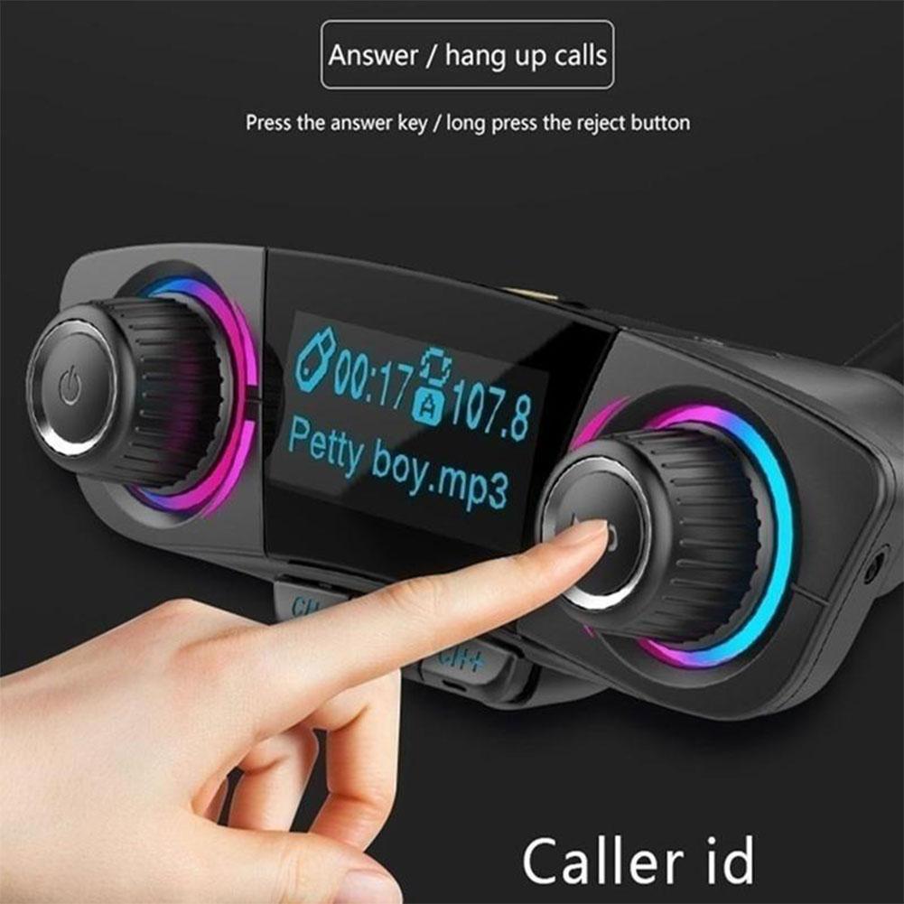 Auto Bluetooth Fm-zender Modulator Handsfree Bellen Carkit Dual Usb Charger Adapter Aux Audio Muziek MP3 Speler Accessoires