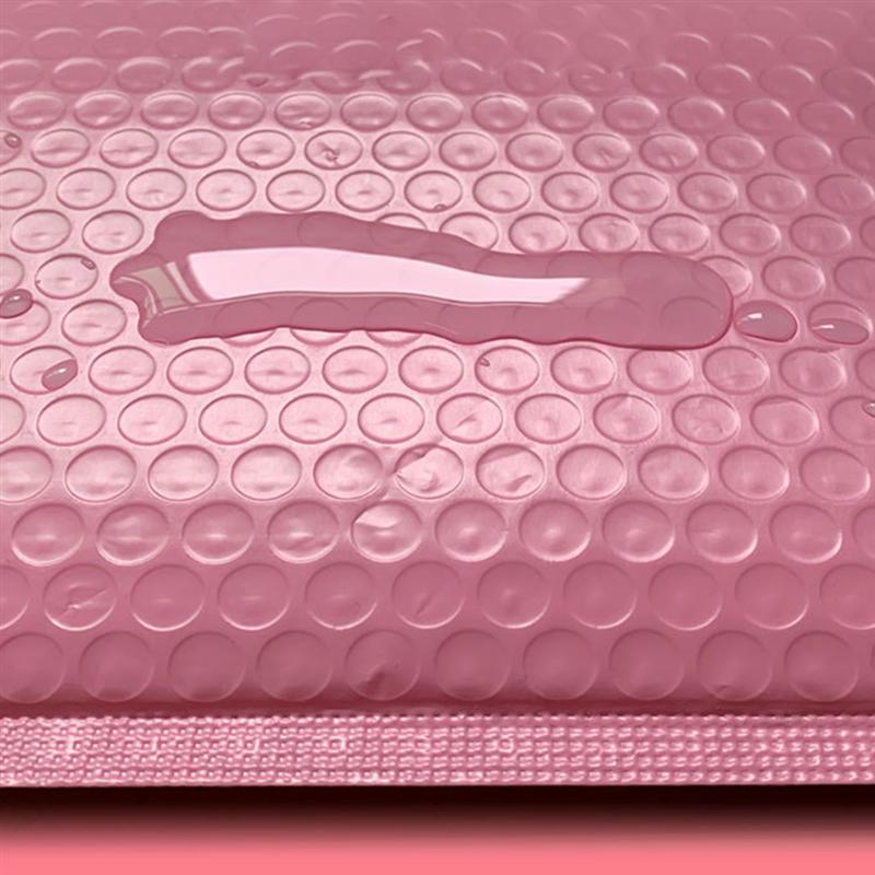 50pcs Pink Bubble Storage Bag Shockproof Express Packaging Bags Bubble Pouch For Home Shop Office