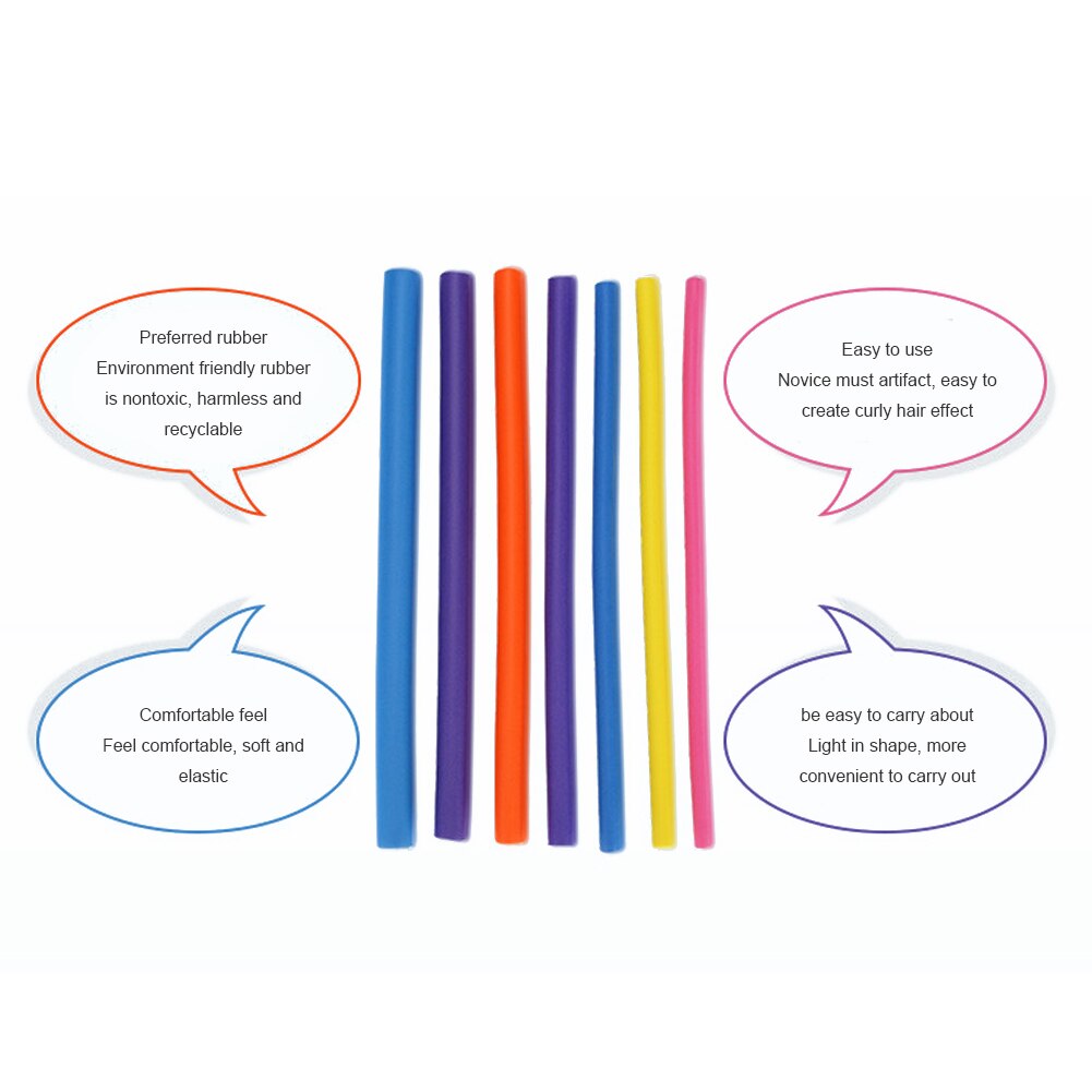Bâtonnets à friser flexibles et simples, 10 pièces, sans chaleur ni électricité, pour boucler les cheveux, en mousse souple, à la , à faire soi-même