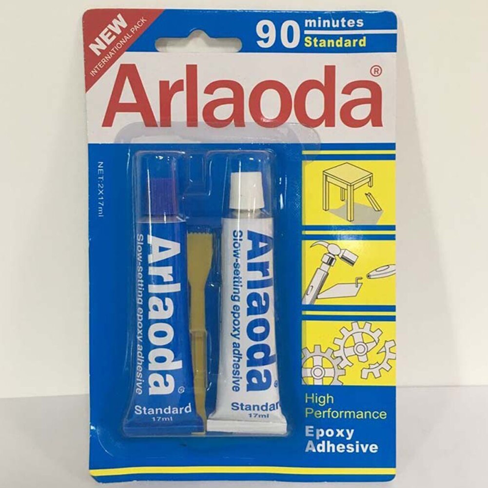 Araldite 2pcs/set 5/90 Minutes Stationery Liquid Ceramics Glues Metal Waterproof AB Glue AB Epoxy