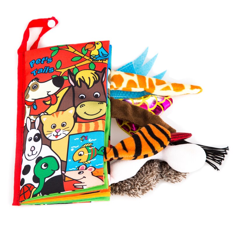 Baby leermiddelen onderwijs rekwisieten intelligentie ontwikkeling stoffen bed 3d dierenboek educatief speelgoed voor kinderen baby stoffen boeken: Huisdier