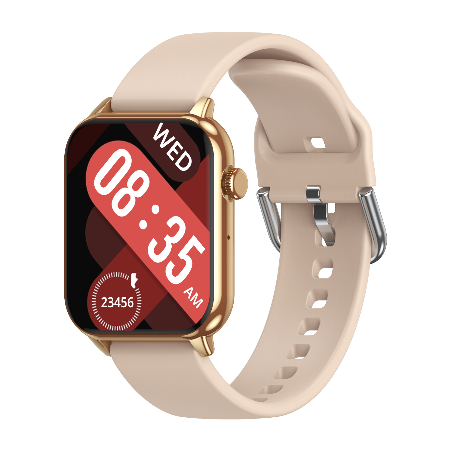 accorto guarda Bracciale sportivo Bluetooth parlare Frequenza cardiaca Pressione sanguigna Ossigeno nel sangue IP67 impermeabile NFC Regalo da 1,9 pollici per le donne: Colore rosa