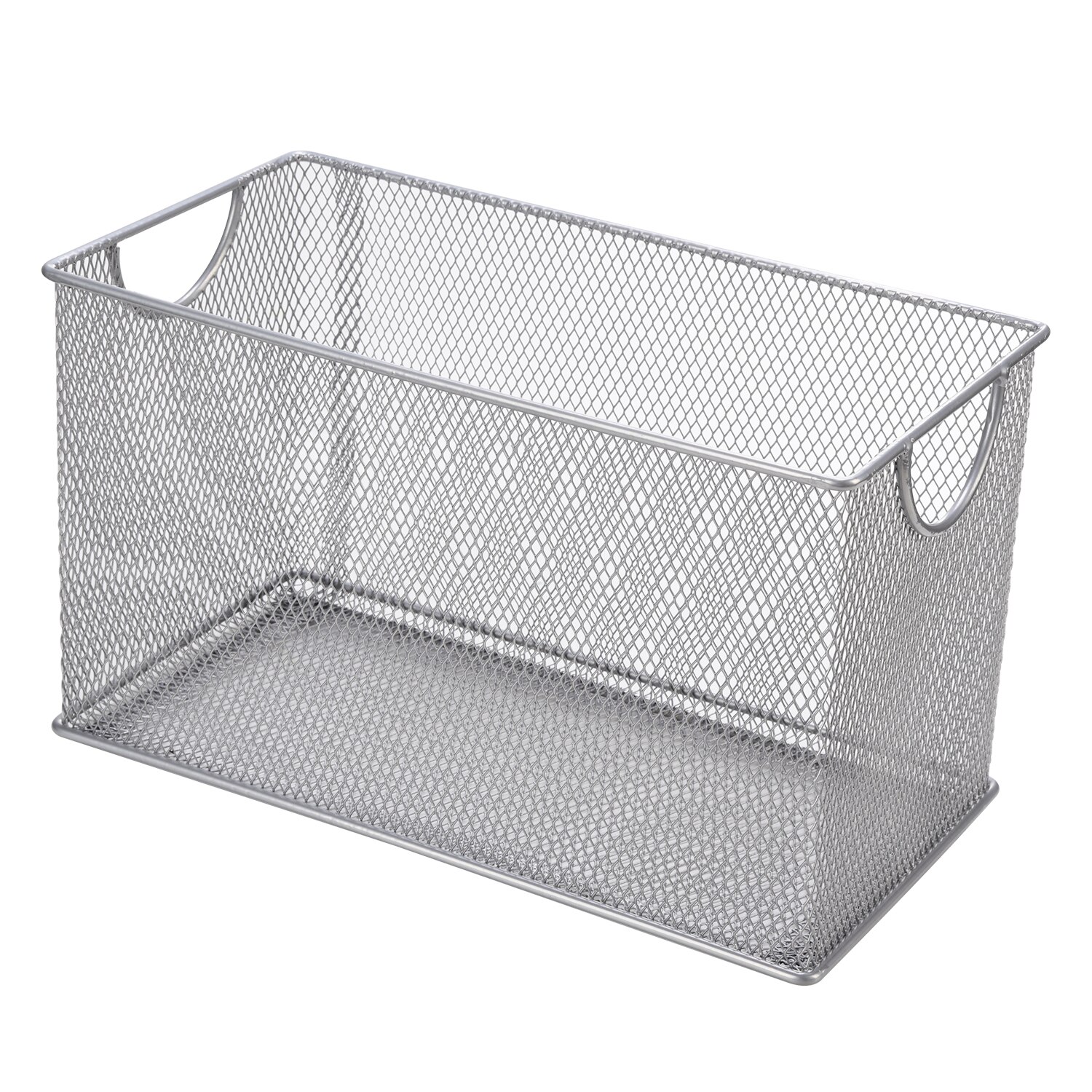 Metal mesh cd kurv holder disk organizer skrivebord opbevaring bin boks til hjemmekontor papirvarer