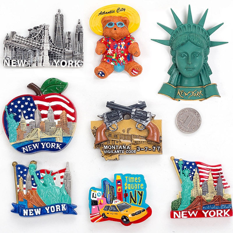 Handmade Painted YORK 3D Resin Fridge Magnet Refrigerator Tourism Souvenir Collectibles