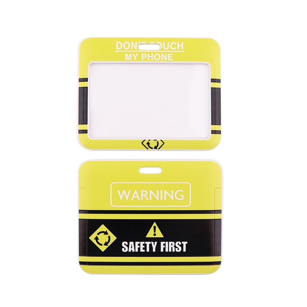 LX535 Danger Warning Signs Phone Straps Lanyards Id Badge Holder For Student Card Cover Business Card With Lanyard Rope: 4