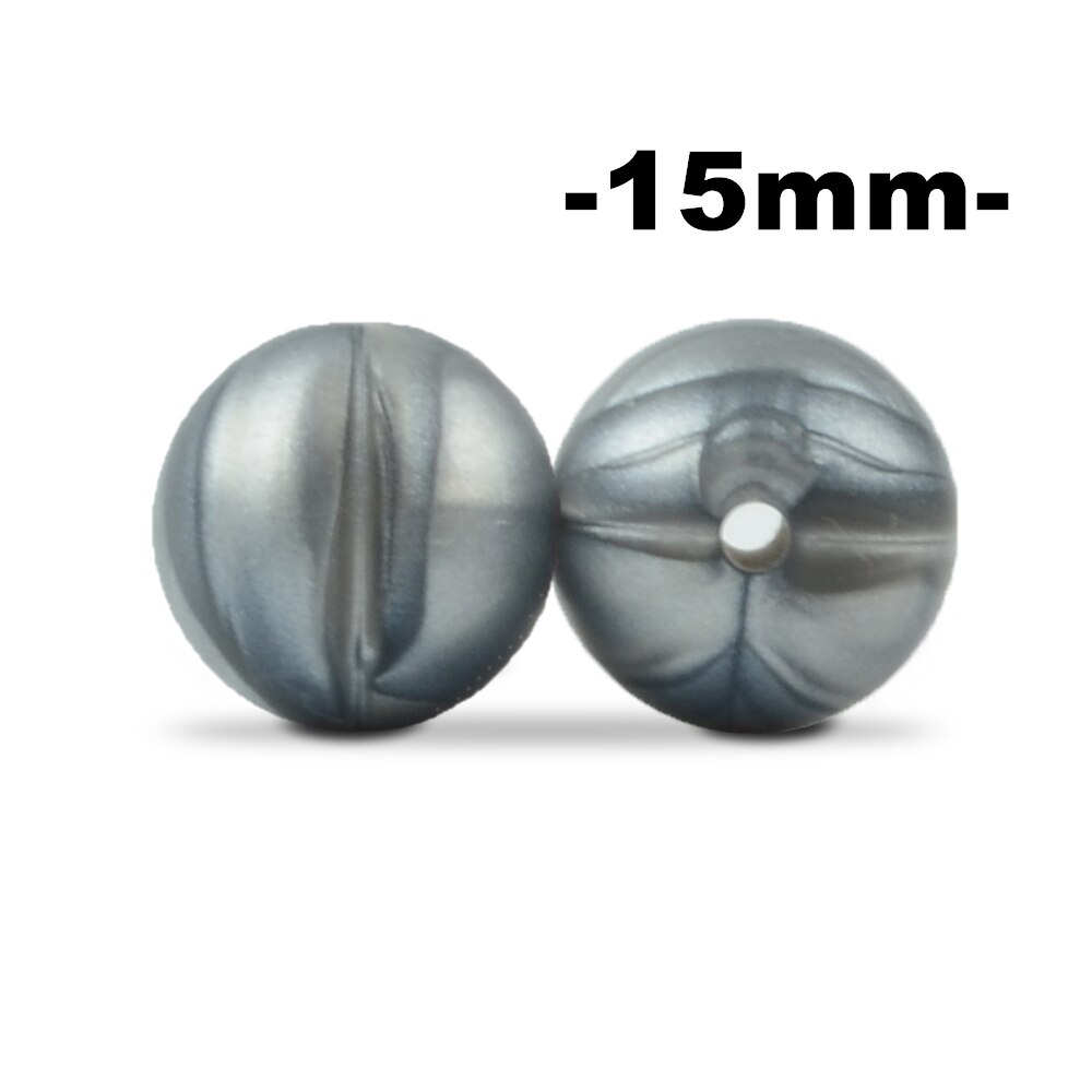 100Pcs/lot 15MM Round Shape Silicone Beads Food grade silicone Bpa free For Keychain Necklace Accessories for making jewelry: Burgundy