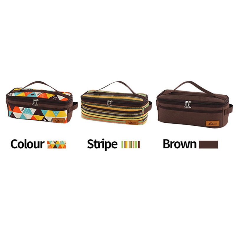 Sac de rangement pour ustensiles de cuisine de camping en plein air, barbecue, vaisselle, voyage, cosmétiques, trousse de toilette portable, organisateur de placard, bagages, sacs ziplock