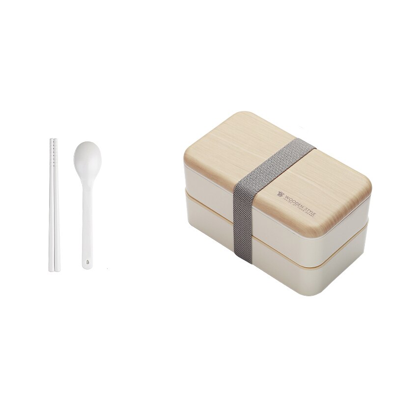 Bento Box Japanese Lunch Box, Bento Lunch Box Containers for Kids and Adults: white