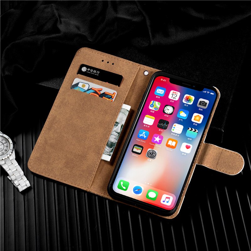 Wallet Cover Voor Tecno Pop 5 Lte Case Boek Coque Flip Lederen Case Op Tecno Pop 5 Lte Hoesje Capa shell Tas