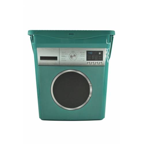 Dispensador de detergente para lavadora, contenedor para almacenamiento de detergente para gatos, caja de hierro para oficina y hogar