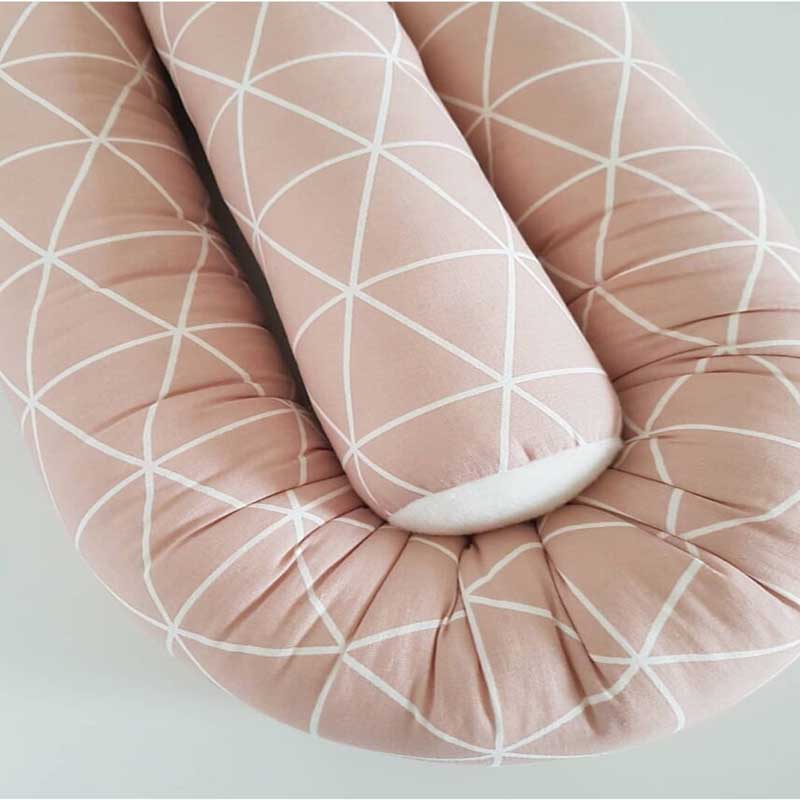 Baby Bed Crib Bumpers Cotton Printed Newborn Cot Bumper Pads Breathable Infant Long Pillows Cradle Cushion 2M