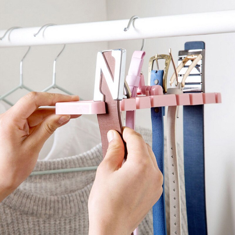 Multifunctioneel Opbergrek Stropdas Riem Organizer Roterende Ties Hanger Houder Garderobe Kast Opslag Houder met Metalen Hanger