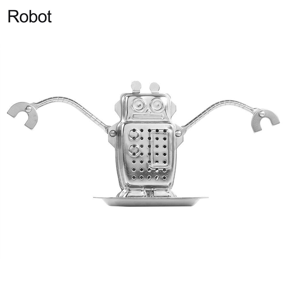 Rostfritt stål lös te infusionsblad sil ört krydda filter diffusor: Robot