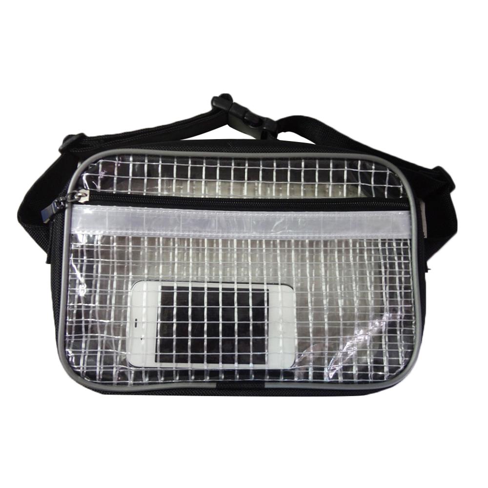 THINKTHENDO Anti-Static Cleanroom Clear Tool Bag Full Cover Pvc For Engineer Waist Bag Fanny Pack