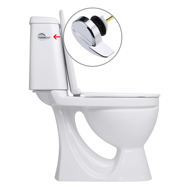 Gtbl 2 pakker krom finish sidemonteret toilet tank udskiftning af håndtag udskiftning af de fleste sidemonterede toiletter