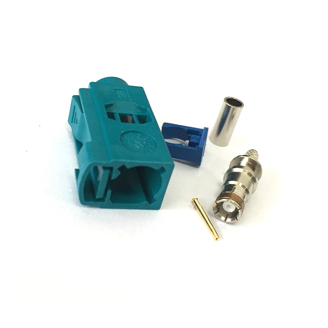 1Pc Rf Fakra Z Vrouwelijke 5021 Connector Water Blauw Smb Crimp Voor RG316 RG174 LMR100 Kabel Voor Neutral Codering