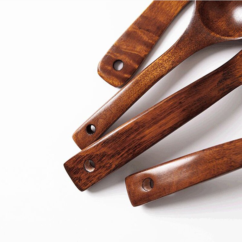 1Pc Wooden Deep Ladle Scoop Multi Wooden Cooking Spoon Reusable Kitchen Soup Porridge Spoon Utensil Tool