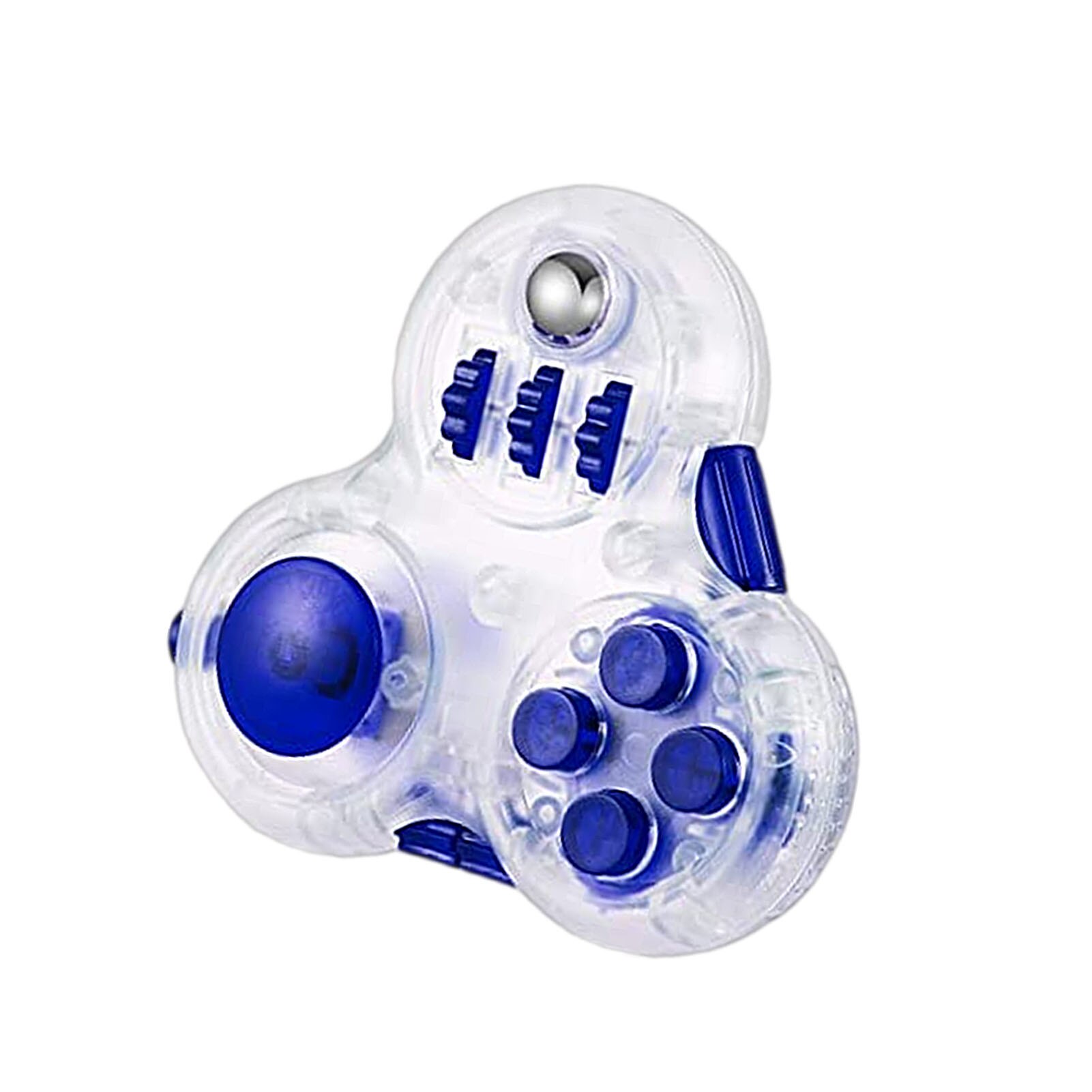 1Pc Fidget Controller Pad Cube - Premium Fidget Speelgoed-Gebruikt Om Stress Te Verlichten, een Anti-Angst Hand Speelgoed: Blue