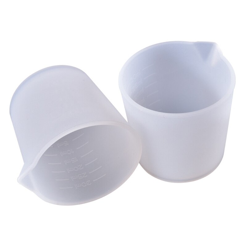 30ML Silicone Measuring Cup Handmade DIY Jewelry Making Tools Crystal Epoxy Resin Mixed Measure Accessories