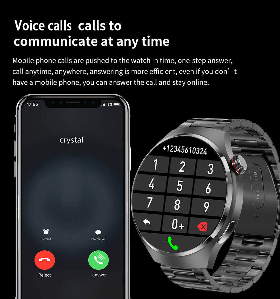 2025 Nuovo orologio 4 pro accorto guarda per uomo donna regalo in sport SmartWatch design definitivo Bluetooth chiamata telefonica orologio da polso cinturino GPS