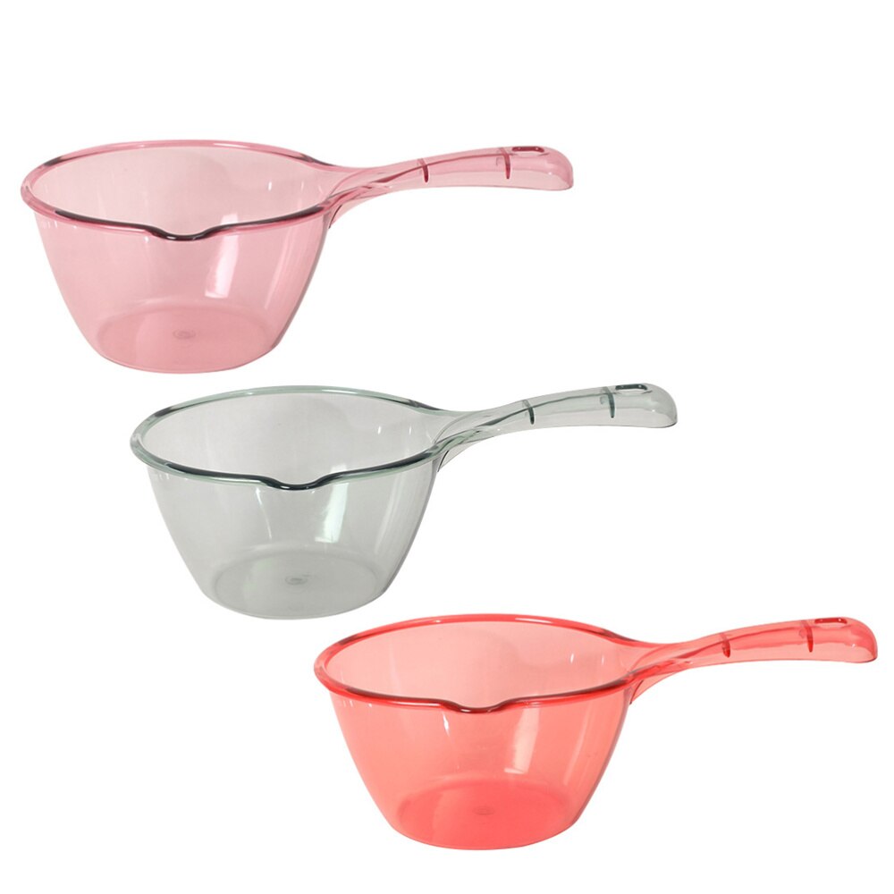 3 uds cuchara de agua de gran capacidad de plástico de mango largo cucharón de agua cuchara para agua para baño cocina hogar