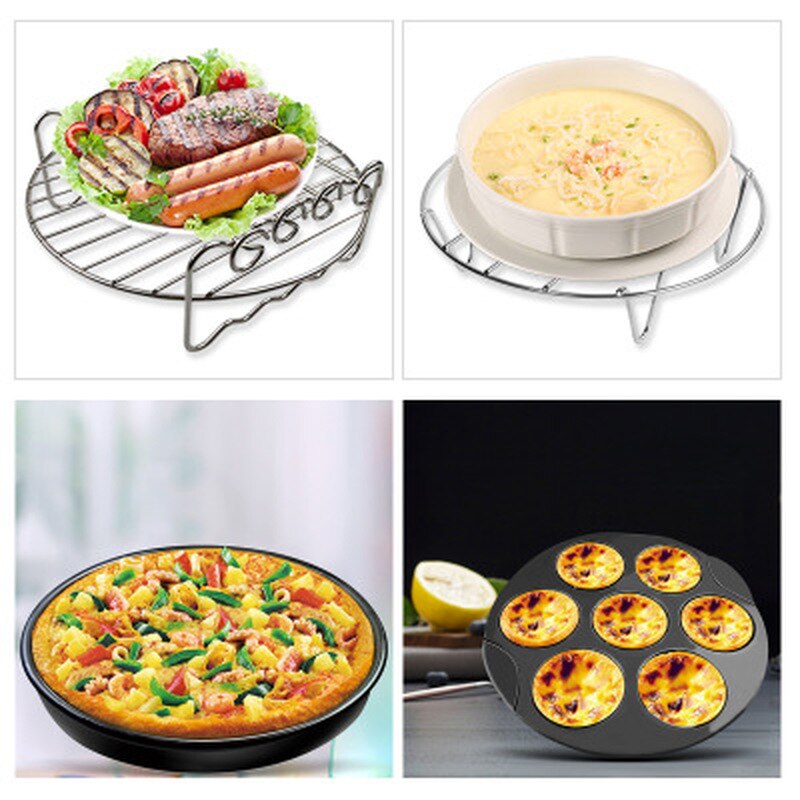 Kitchen Set Fryer Accessories 8Pcs/Set Air Fryer Accessories Set Cooking Tool Baking Kitchen Tools Utensil Shippin