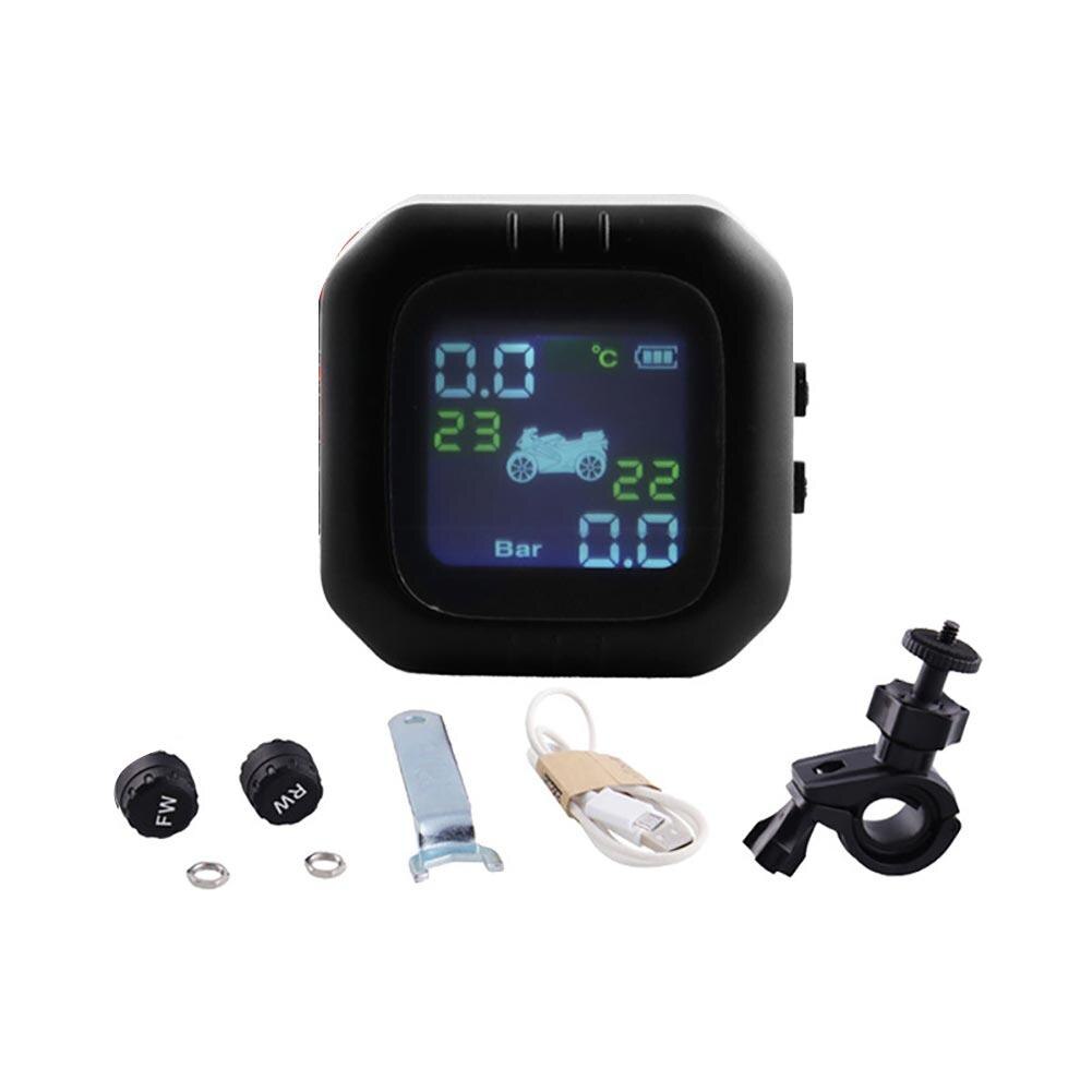 Universal Waterproof Motorcycle Real Time TPMS LCD Display Tire Pressure Monitoring System Motorcycle Accessories