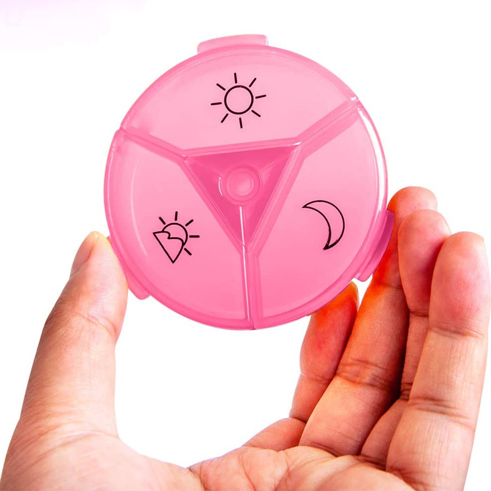 Pill Box Tablet Organizer Dispenser Vitamin Medication Container Empty Weekly Pill Box Holder Storage