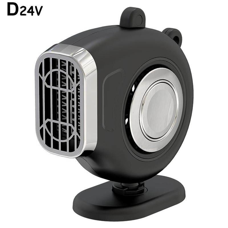 12V/24V Tragbare Auto Heizung Elektrische Fahrzeug Heizung Fan Fahren Defroster Elektrische Trockner Windschutzscheibe Anti-beschlag Demister Defroste: 24V Schwarz