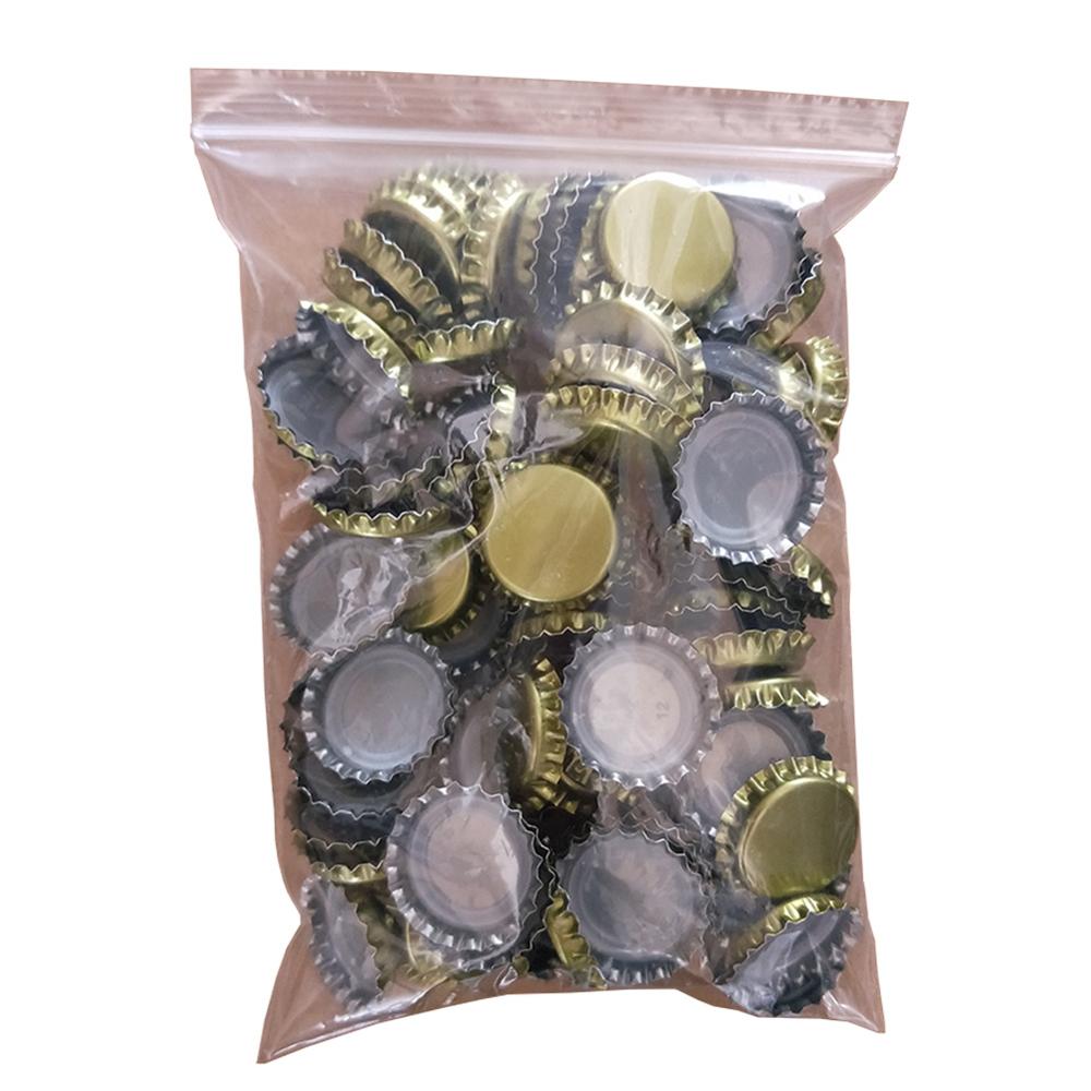 100pcs/lot Home Brewing Beer bottle cap For DIY home Brewing Beer Tool Bottle cap of beer sealed in bar winery Metal cover