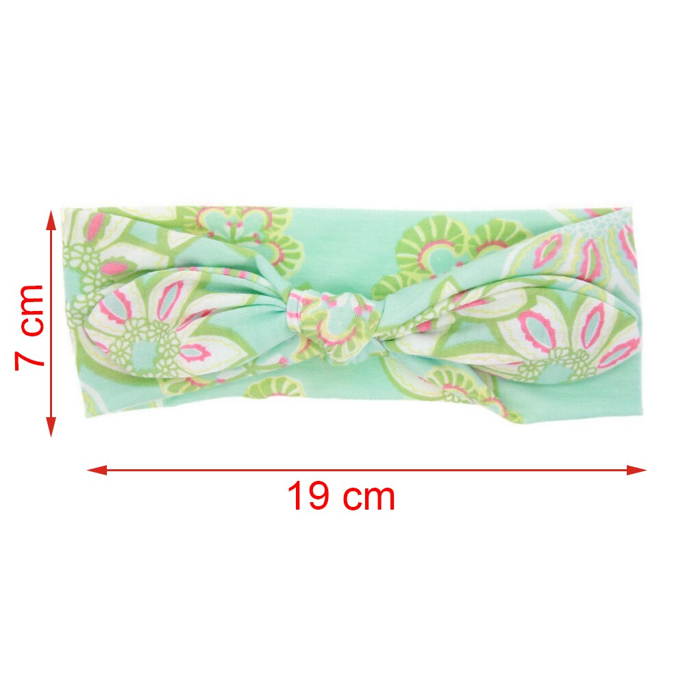 baby girl headband Infant hair turban cloth Tie bow newborn Headwear tiara headwrap Toddler bandage Ribbon rabbit bunny ear