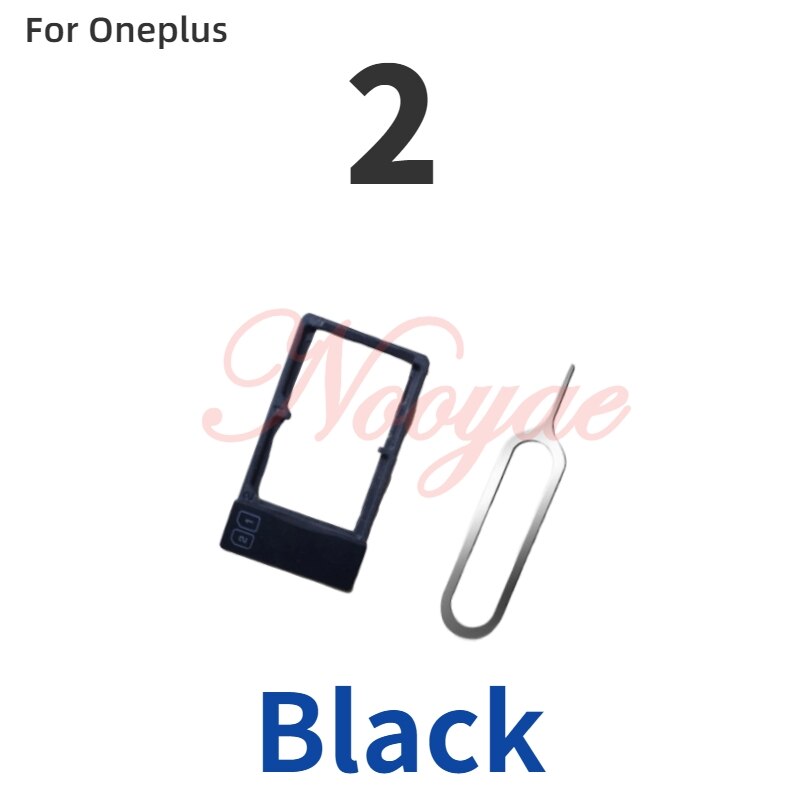 Novaphobat Nokia6.1 recambio de bandeja para tarjeta Sim para Nokia 5,1 6,1 6 6 7 8 Plus ranura para tarjeta Sim Adaptador ranura lector pista: for Oneplus 2 black