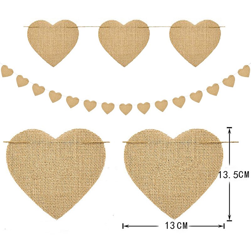 Drapeaux en lin et Jute colorés de 4M, banderoles de noël, d'anniversaire, de mariage, à suspendre, guirlande de fête pour la décoration de la maison: L