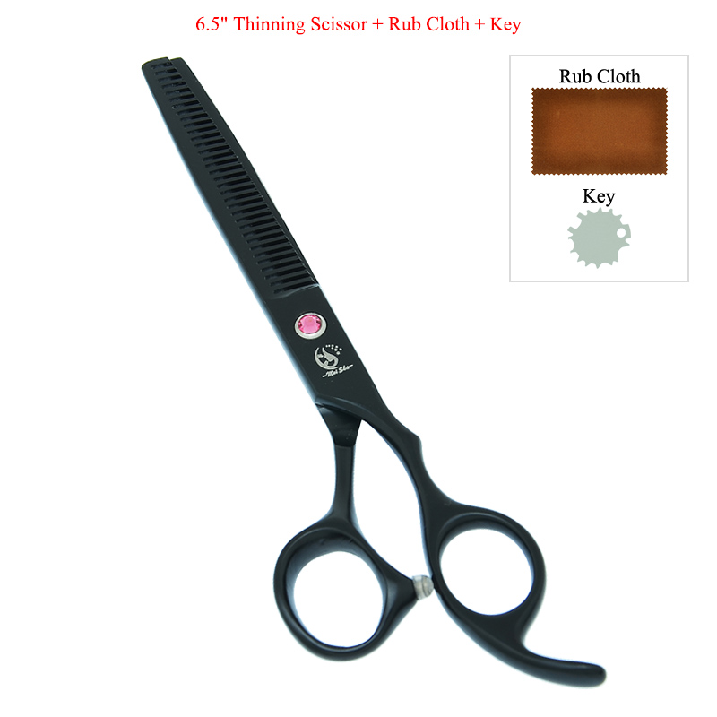 7" Japan 440C Dog Shears Pet Grooming Scissors Straight Curved Cutting Thinning Tijeras Animal Hair Trimmers B0032A: B0032A-03-65