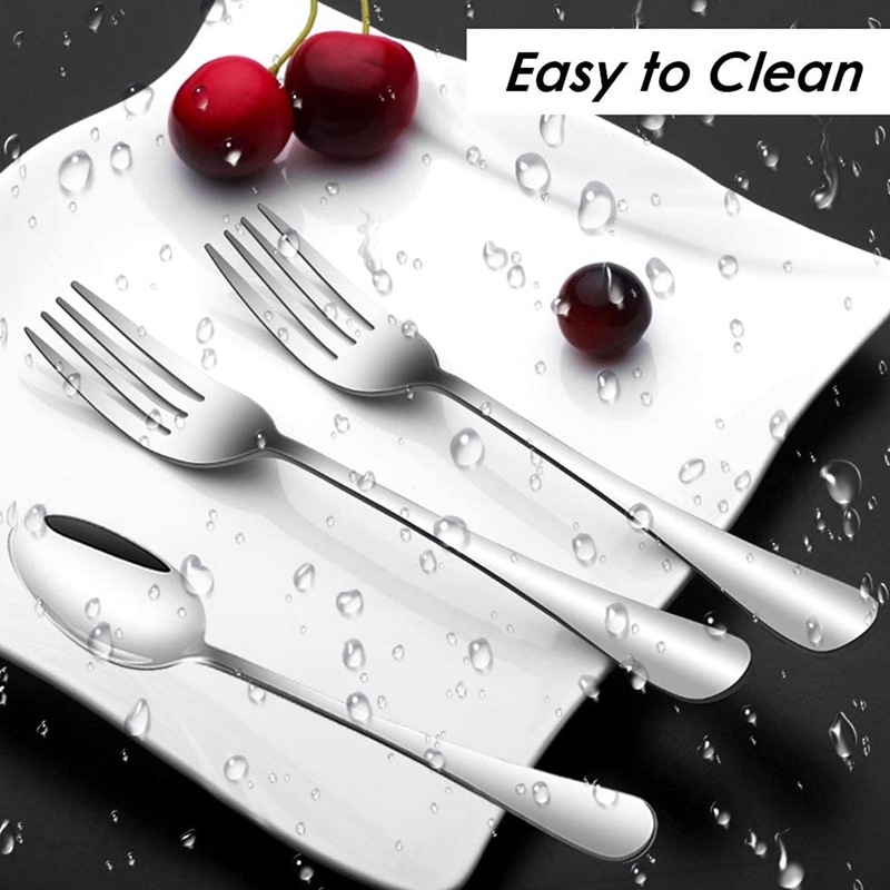 Set Of 12, Stainless Steel Dinner Forks And Spoons, Find Top Heavy-Duty Forks (8 Inch) And Spoons (7 Inch) Cutlery Set