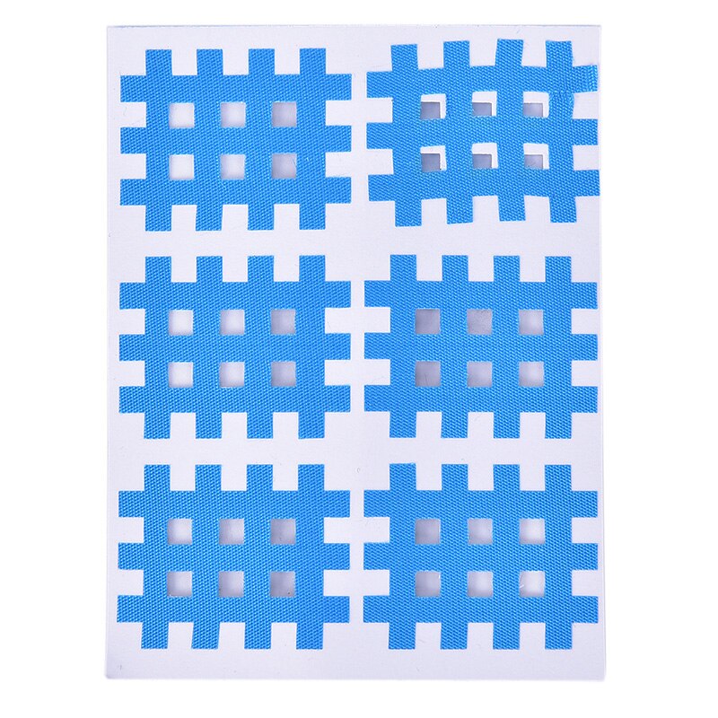 1pc Cross Tape Physical Therapy Cross Tape Breathe Freely Sports Muscle Tape: Light blue-6pcs