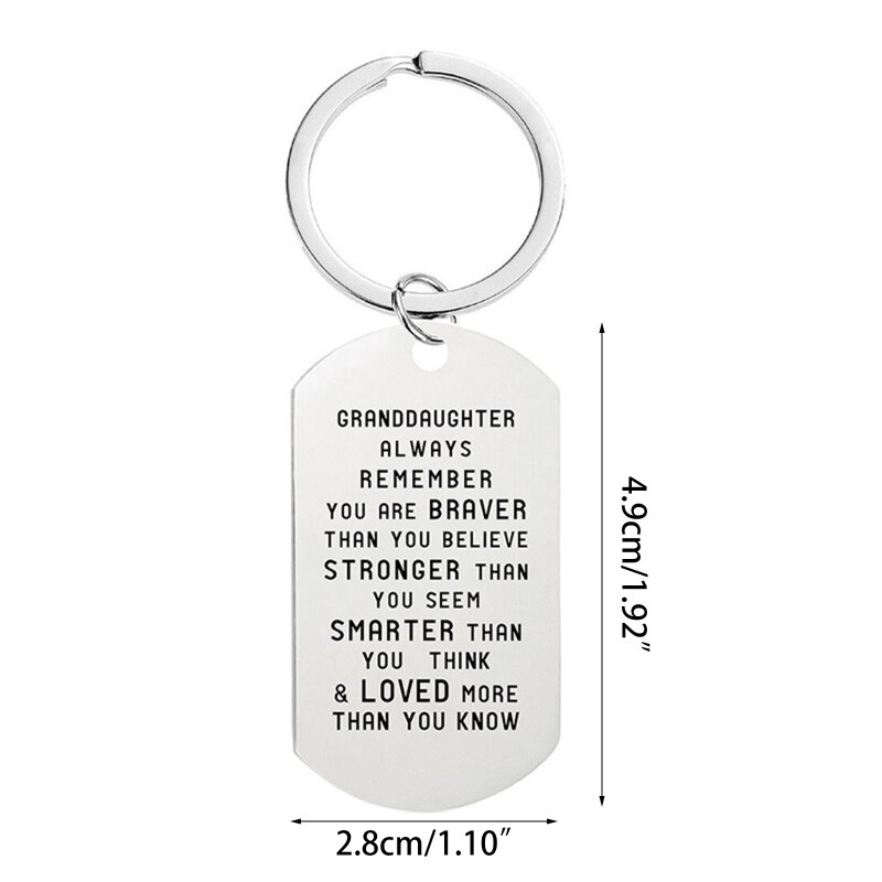 Om Uw Liefde Kleinzoon Sleutelhanger Levert Liefde Hanger Sieraden Heldere Kleur Aan Uw Liefde Kleinzoon Sleutelhanger D5QA