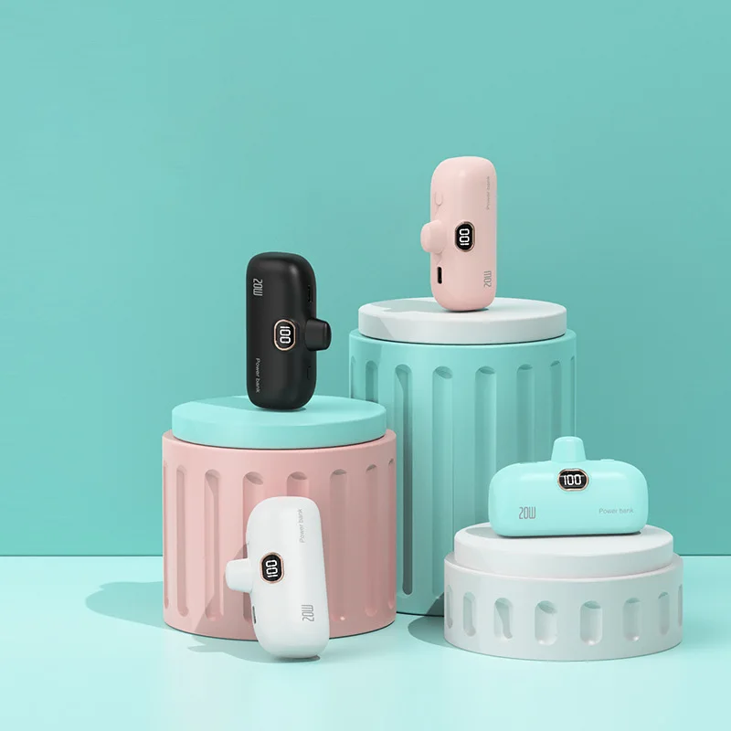 Xiaomi-Mini cápsula de banco de energía inalámbrico, fuente de alimentación móvil, batería externa de emergencia, cargador rápido para iPhone tipo c, 30000mAh