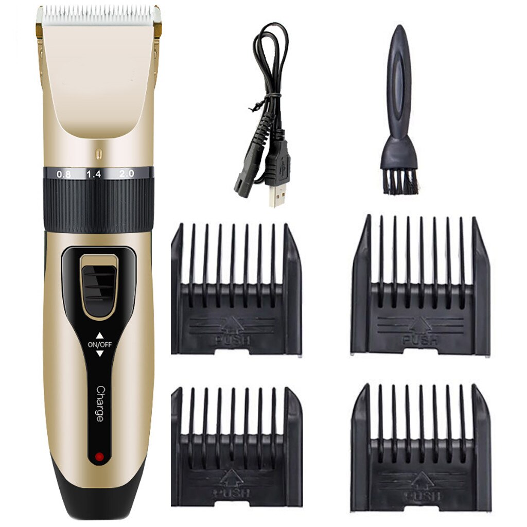 Profissional à prova dcordless água máquina de cortar cabelo elétrico sem fio grooming cabelo casa máquina de corte de cabelo recarregável portátil