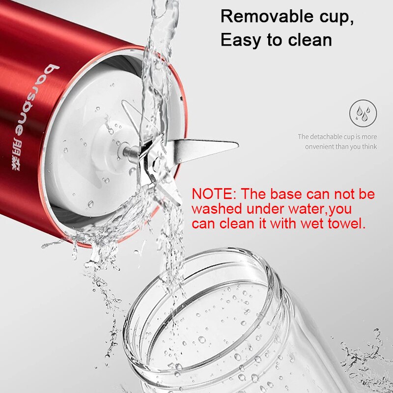 USB Blender Rechargeable Juicer Cup Portable Electric Automatic Vegetables Fruit Juice Maker Cup Juice Extractor Blender Bottle