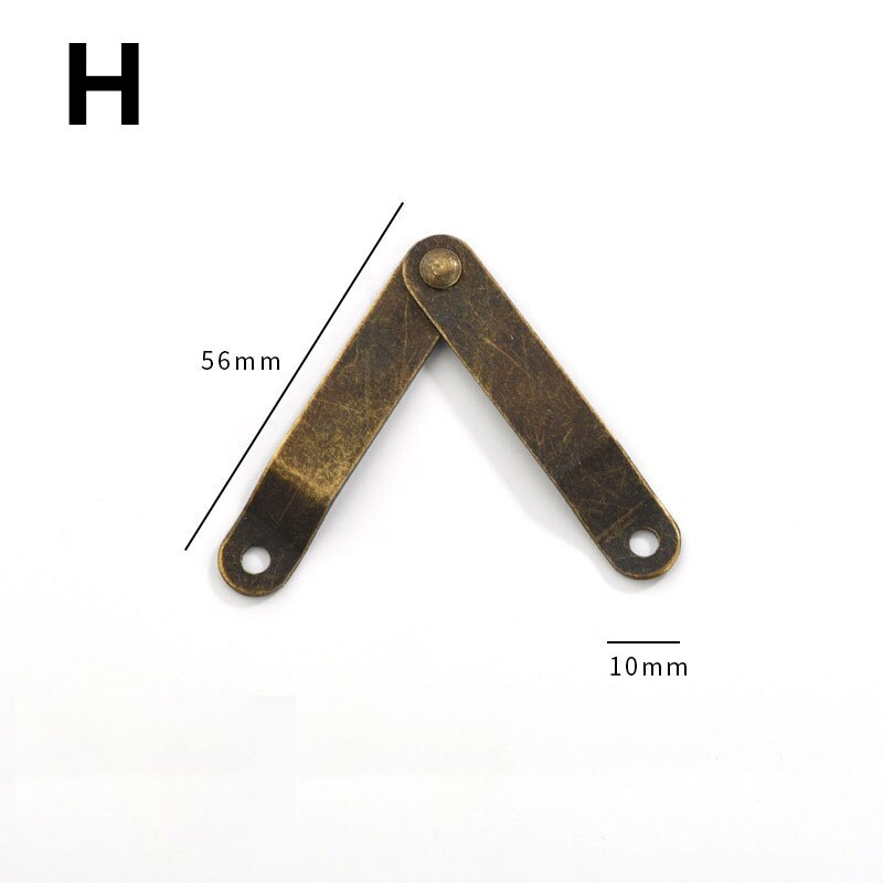 2pcs Antique Wooden Box Corner Support Hinges Stay Box Display Furniture Cabinet Door Kitchen Cupboard Hinges Lid Stays